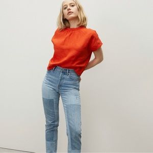 Everlane drape linen top - cayenne 🌶